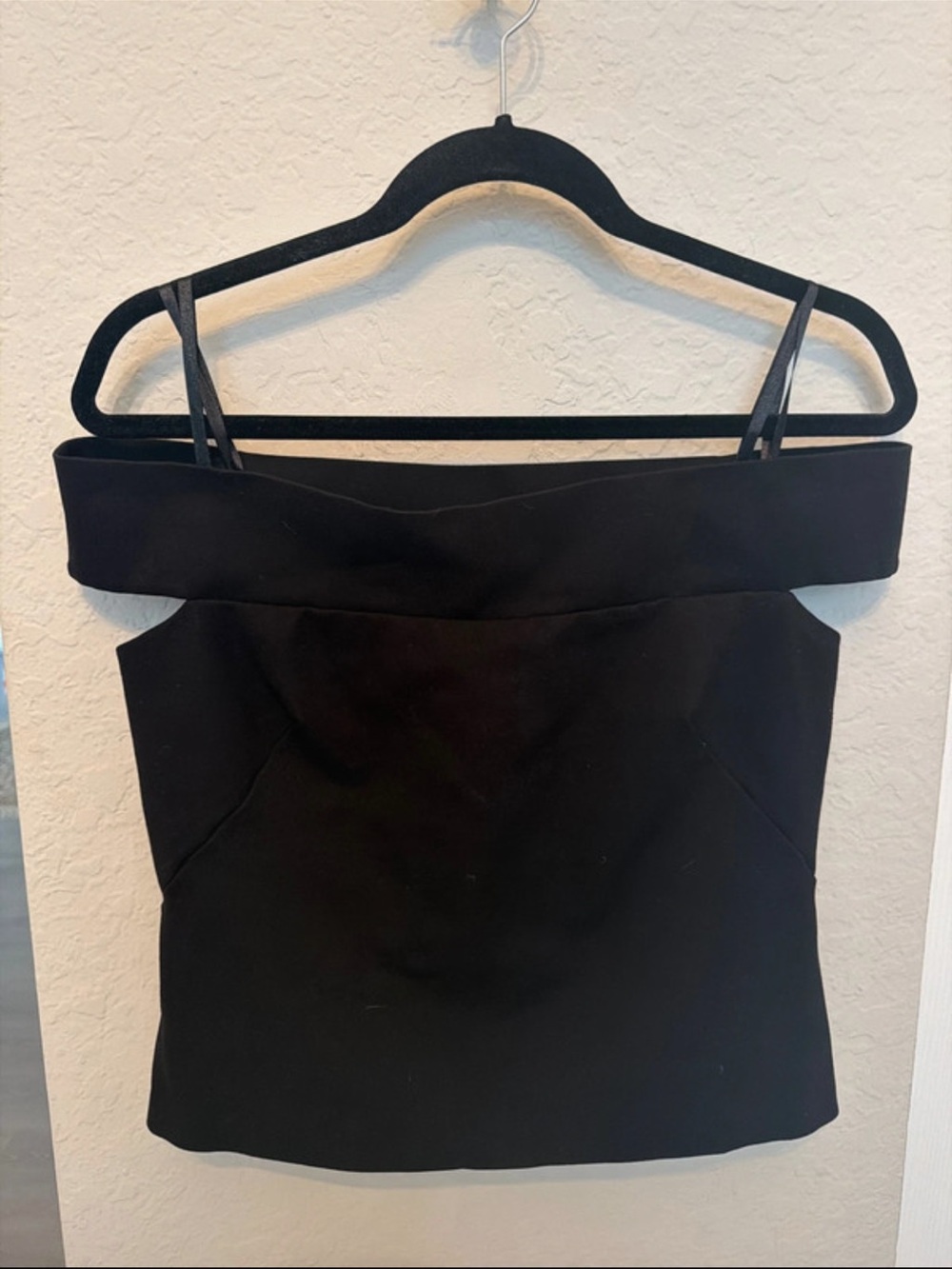 Off-the-Shoulder Black Top